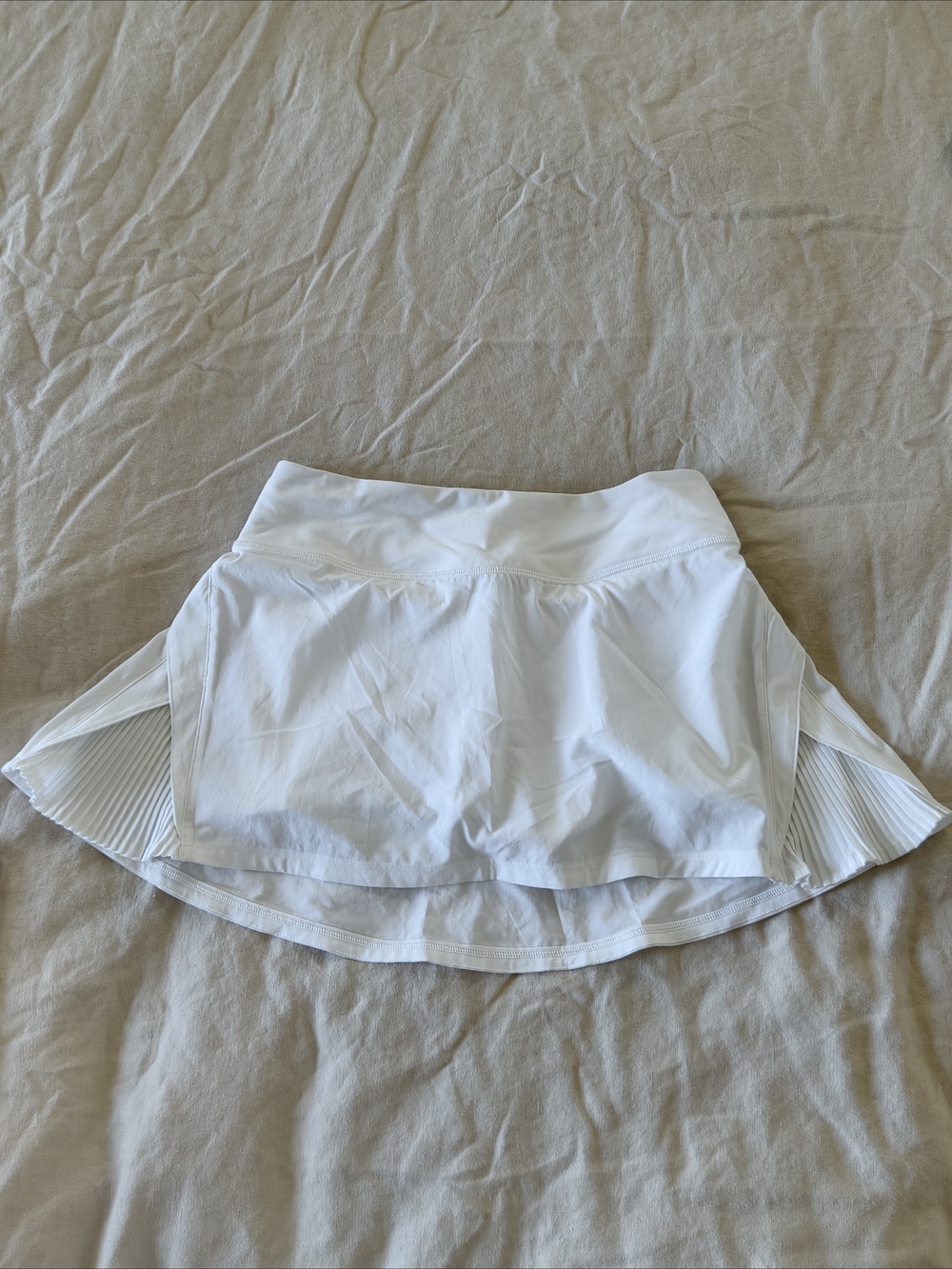 lululemon athletica White Flared Athletic Skirt with Built-In Shorts